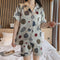 Img 15 - Pajamas Women Summer Short Sleeve Ice Silk Korean Cardigan Adorable Thin Sets Replica Loungewear Pants