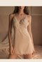 IMG 119 of Sexy Pajamas Women Summer Thin Padded Silk Bare Back Lace Strap Pyjamas Sleepwear