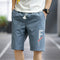 Img 2 - Summer Men Casual Shorts Straight Pants Sporty Cargo Mid-Length Beach