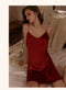 IMG 137 of Pyjamas Women Summer Silk Thin Strap Pajamas Spaghetti Sexy Sleepwear