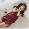 Img 1 - Silk Pyjamas Women Summer Sexy Strap Lace Pajamas insTwo-Piece Sets Loungewear