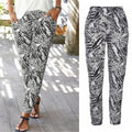 Img 2 - Women Summer Trendy High Waist Printed Pants Straight Street Style Casual
