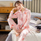 Img 2 - Cardigan Pajamas Women Lapel Long Sleeved Loungewear Student Sweet Look Cartoon Two-Piece Sets