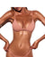 Img 5 - Europe Bikini Single Layer Silk Women Two Piece Solid Colored Swimsuit Multicolor