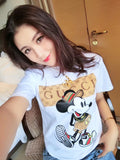Img 9 - Summer Women Short Sleeve T-Shirt Student Korean Loose Plus Size White Tops T-Shirt