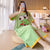 Img 3 - One-Piece Pajamas Women Summer Thin Cotton Short Sleeve Pregnant Woman Plus Size Pyjamas Loungewear