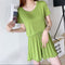 IMG 110 of Summer Modal Round-Neck Short Sleeve Shorts Pajamas Sets Thin Plus Size Loose Two-Piece Loungewear Women Sleepwear