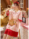 IMG 120 of Pyjamas Women Summer Korean Doll Collar Pajamas Adorable Cartoon Mid-Length Loungewear Outdoor Sleepwear