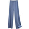 Img 5 - Loose High Waist Knitted Striped Wide Leg Pants Women Slim Look All-Matching Drape Floor Length Straight Casual