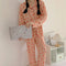 IMG 115 of Pajamas Women Long Sleeved Cardigan Two-Piece Sets Japanese insStrawberry Adorable Student Loungewear Outdoor Sleepwear