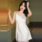 Pajamas Women Summer Thin Strap Pyjamas Sexy Silk Matching Elegant Matching Solid Colored Tank Top Sleepwear