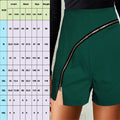 Img 7 - Europe Casual Women Solid Colored Personality Zipper Splitted Shorts