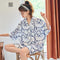 Pajamas Women Summer Silk Short Sleeve Cartoon Student Thin Adorable Sweet Look Loungewear Two-Piece Sets Sleepwear