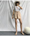 IMG 110 of Thailand Casual Suits Shorts Women Korean Loose Summer High Waist A-Line Wide Leg Pants Shorts