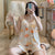 Pajamas Women Summer Strap Thin Adorable Sweet Look Loungewear Three-Piece Padded Sleepwear