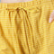 Img 3 - Striped Cotton Shorts Short Wide Leg Women Pants Summer Loose Pocket Elastic Waist