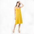 Img 1 - Mid-Length Summer Modal Home Pyjamas Women Loose Plus Size Solid Colored Slip Dress