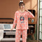 Pajamas Women Cotton Long Sleeved Casual Two-Piece Sets Plus Size Loungewear Sleepwear