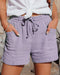 Img 2 - Europe Summer Women High Waist Lace Loose Wide Leg Shorts