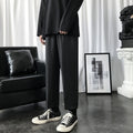 Img 1 - Thick Drape Men Straight Loose Plus Size Casual Long Korean Trendy All-Matching Suit Pants