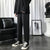 Img 1 - Thick Drape Men Straight Loose Plus Size Casual Long Korean Trendy All-Matching Suit Pants