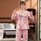 Pajamas Women Cotton Long Sleeved Casual Two-Piece Sets Plus Size Loungewear Sleepwear