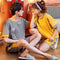 Img 5 - Couple insCartoon Pajamas Women Sets Summer Men Short Sleeve Shorts Loungewear YSD