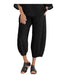 Img 5 - Solid Colored Plus Size Women Minimalist Loose Casual Ankle-Length Pants