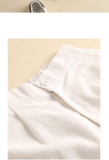 IMG 112 of Korean Shorts Women Summer Cotton Pants Loose High Waist Slim Look Plus Size Wide Leg Casual Bermuda Shorts