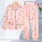 Popular Pajamas Women Long Sleeved Cardigan Lapel Korean Knitted Loungewear Two-Piece Sets Plus Size Sleepwear