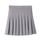 Img 5 - Pleated Women A-Line High Waist Slim-Look Black White Anti-Exposed Summer Skirt