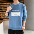 Img 4 - Men Long Sleeved T-Shirt Korean Minimalist Trendy Handsome Casual Loose All-Matching Outdoor Sweatshirt