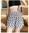IMG 114 of Popular Alphabets Printed Shorts Women Korean Summer All-Matching High Waist Slim Look Elastic Hong Kong Wide Leg Pants Hot Shorts