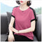 Img 9 - Cotton Short Sleeve T-Shirt Women Korean Mix Colours Loose Slim Look Plus Size Half Sleeved Undershirt Tops