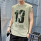 Men Tank Top Trendy Hip-Hop Stylish Summer Young Sporty Vest Matching Tops Thin Printed te Tank Top