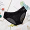 Img 6 - Sexy Lace Pants Women BlackLow Waist Solid Colored See Through  Cross Breathable Panties