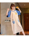 IMG 187 of Teens Loose Summer Cotton Thin Pyjamas Pajamas Casual Cartoon Round-Neck Short Sleeve Loungewear Sleepwear