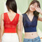 Img 3 - Sexy Bralette Bra Lace Plus Size UBare Back V-Neck Pad No Metal Wire Sporty Tank Top