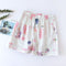 Img 4 - Cotton Pajamas Pants Women Double Layer Summer Thin Shorts Outdoor Fairy-Look Loungewear Loose Plus Size Home