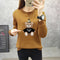 IMG 117 of Round-Neck Sweatshirt Women Thin Loose Korean Alphabets Printed Student Undershirt Colourful Tops Outerwear