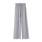 Drape Elastic Waist Wide Leg Casual Pants Women Summer Korean High Slim Look Straight Loose Pants