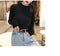 IMG 117 of Thin Sweater Women Undershirt Korean Loose Popular Solid Colored Tops Outerwear