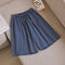 Img 8 - Cotton Blend Shorts Women Outdoor Plus Size Loose Wide Leg High Waist Bermuda Summer Bermuda Shorts