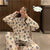 Long Sleeved Pajamas Women Plus Size Summer Korean Outdoor Loungewear Sets Sleepwear