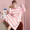 Cotton Pajamas Women Pyjamas Sleeve Length Adorable Doll Collar Princess Loose Plus Size Sleepwear