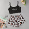 English HoneyPrinted Strap Tops Leopard Stripes Printed Shorts Loungewear Sets TL Sleepwear