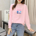 Hong Kong Sweatshirt Women Korean Half-Height Collar Thin Loose  ins Outerwear