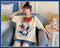 IMG 156 of Pajamas Women Summer Short Sleeve Korean Student Thin Plus Size Adorable Cartoon Outdoor Loungewear Sets Sleepwear