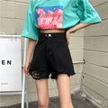 IMG 128 of Hong Kong Vintage Ripped Loose Denim Shorts Women Summer Slim Look High Waist Hot Pants Shorts