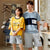 Img 1 - Couple Pajamas Summer Short Sleeve Cartoon Women Korean Loungewear Men Sets Fresh Looking